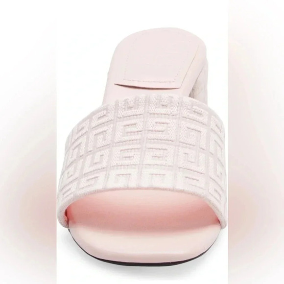 GIVENCHY Pink 4G Block Heel Slip On Spring/Summer Sandal, Size 6.5 - Picture 11 of 14